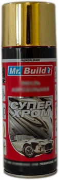 Фарба емалева (хром. золото) 400 мл Mr. Build (акрилова)