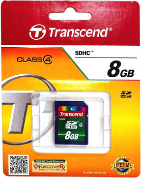 Karta pamięci Transcend SDHC 8GB Class 4 (TS8GSDHC4)