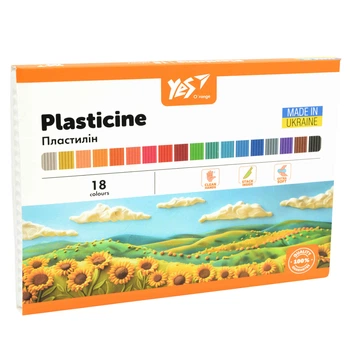Пластилін 18кол. YES 540691 O'range Line 360г, стек /540691/