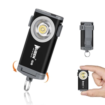 Ліхтар-брелок WUBEN G2 з 5 режимами яскравості, USB-C зарядка, магніт і кліпса, 500 люмен