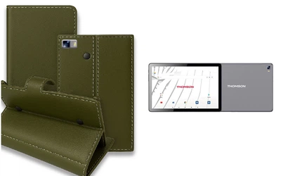 Книга-трансформер Armor для планшета Thomson TEOX10 LTE, цвет Olive