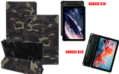 Книга-трансформер Armor для планшета DOOGEE R10, DOOGEE R20, цвет Xaki TM