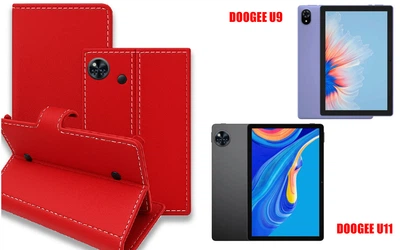 Книга-трансформер Armor для планшета DOOGEE U9, DOOGEE U11, цвет Red