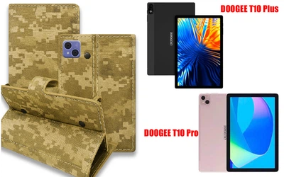 Книга-трансформер Armor для планшета DOOGEE T10 Plus, T10 Pro, цвет Pixel