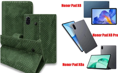 Книга-трансформер Armor для планшета Honor Pad X8, Pad X8 Pro, Pad X8a, цвет Green crocodile