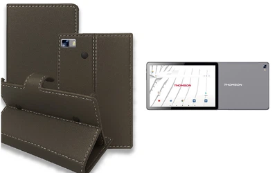 Книга-трансформер Armor для планшета Thomson TEOX10 LTE, цвет Gray tm