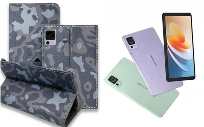 Книга-трансформер Armor для планшета DOOGEE T20 Mini, T20 Mini Pro, цвет Khaki winter