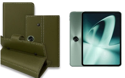 Книга-трансформер Armor для планшета OnePlus Pad, Pad 2, Pad Go, Pad Pro, цвет Olive