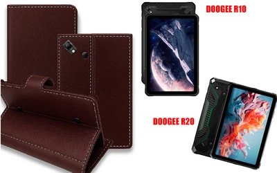 Книга-трансформер Armor для планшета DOOGEE R10, DOOGEE R20, цвет Wine-Red