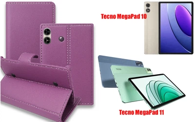 Книга-трансформер Armor для планшета Tecno MegaPad 10, MegaPad 11, цвет Violet