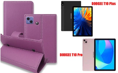 Книга-трансформер Armor для планшета DOOGEE T10 Plus, T10 Pro, цвет Violet