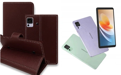 Книга-трансформер Armor для планшета DOOGEE T20 Mini, T20 Mini Pro, цвет Wine-Red