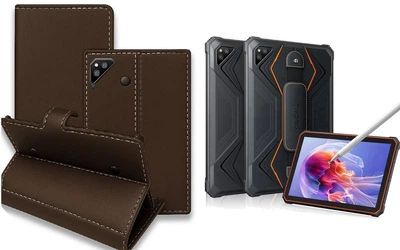 Книга-трансформер Armor для планшета Blackview Active 6, цвет TM brown