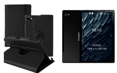 Чехол Spinner360 для планшета Sigma mobile Tab A1010 4G, цвет Black