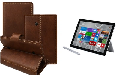 Книга-трансформер Armor для планшета Microsoft Surface Pro 2, Pro 3, Pro 4, цвет Kashtanovyy