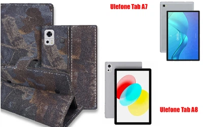 Книга-трансформер Armor для планшета Ulefone Tab A7, Tab A8, цвет Hrab