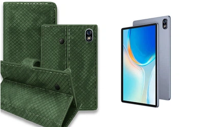 Книга-трансформер Armor для планшета Ulefone Tab W10, цвет Green crocodile