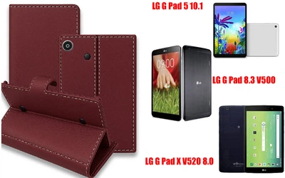 Книжка-трансформер Armor для планшета LG G Pad 5 10.1, Pad 8.3, Pad X 8.0, колір Bordo