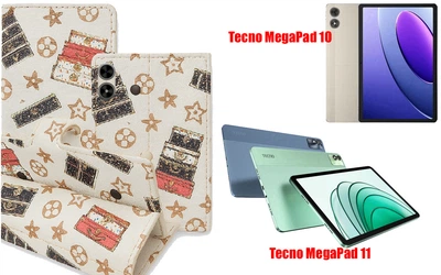 Книга-трансформер Armor для планшета Tecno MegaPad 10, MegaPad 11, цвет L. white