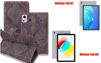 Книга-трансформер Armor для планшета Ulefone Tab A7, Tab A8, цвет Pestryy
