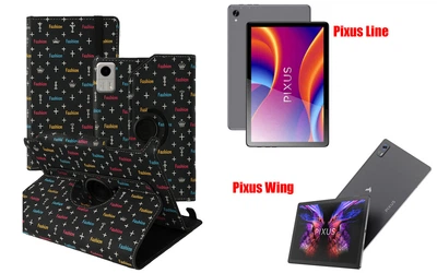 Чохол Spinner360 для планшета Pixus Line, колір Fashion black