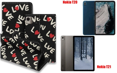 Книга-трансформер Armor для планшета Nokia T20, Nokia T21, цвет Love