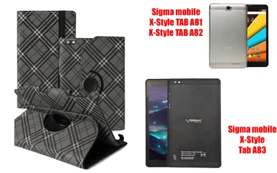 Чехол Spinner360 для планшета Sigma mobile TAB A81, цвет Kletochka