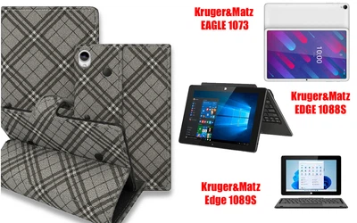 Книга-трансформер Armor для планшета Kruger&Matz EAGLE 1073, EDGE 1088S, Edge 1089S, цвет Kletka