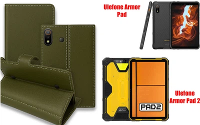 Книга-трансформер Armor для планшета Ulefone Armor Pad, Armor Pad 2, цвет Olive