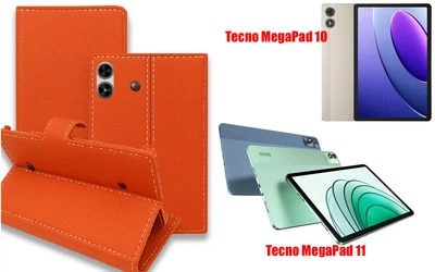 Книга-трансформер Armor для планшета Tecno MegaPad 10, MegaPad 11, цвет Orange