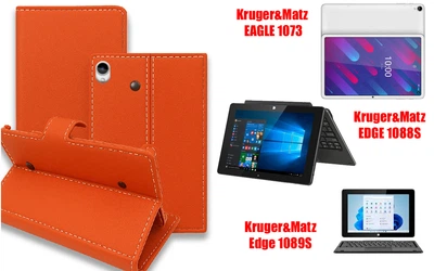 Книга-трансформер Armor для планшета Kruger&Matz EAGLE 1073, EDGE 1088S, Edge 1089S, цвет Orange