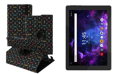 Чехол Spinner360 для планшета Assistant AP-108 Cetus, цвет Fashion black