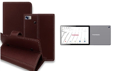 Книга-трансформер Armor для планшета Thomson TEOX10 LTE, цвет Wine-Red