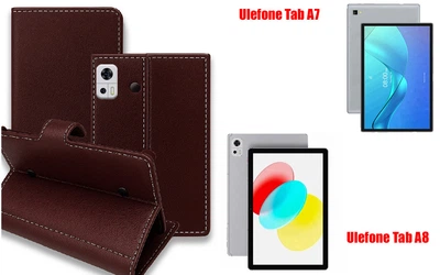 Книга-трансформер Armor для планшета Ulefone Tab A7, Tab A8, цвет Wine-Red