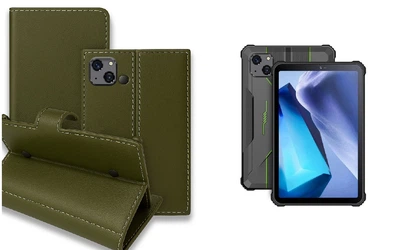 Книга-трансформер Armor для планшета Oukitel RT3, Oukitel RT3 Pro, цвет Olive