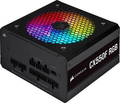 Блок живлення CORSAIR CX550F RGB 80 PLUS Bronze Black Б/В