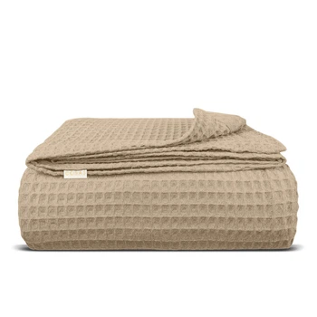 Плед покрывало вафельное 75x95 Beige Greek Waffle 5112173