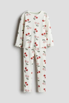 Комплект на дівчинку в рубчик H&M 110-116 см білий
