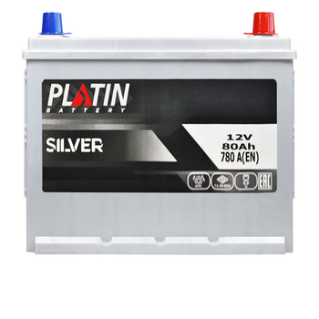 Автомобильный аккумулятор Platin Silver Asia SMF 80Ah 780A R+ (N50) (57521781)