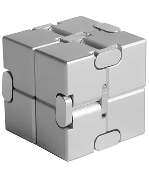 Нескінченний кубик, антистрес Infinity Cube 38 мм. Іграшка-антистрес з алюмінієвого сплаву