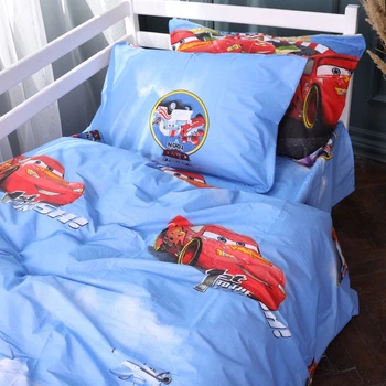 Комплект постельного белья Mirson Полуторный 143х210 см Kids Time 17-0798 McQueen Cars Бязь (2200011443041)
