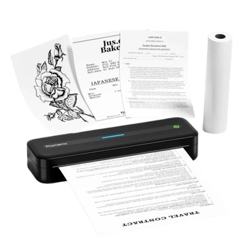Портативний бездротовий термопринтер Phomemo M832 Bluetooth 2600mAh підходить для тату та документів Black