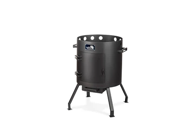 Печь для казана сборно-разборная 12-15 л Smoke House Uchag 630х400 мм круглая черная сталь и жаростойкая эмаль