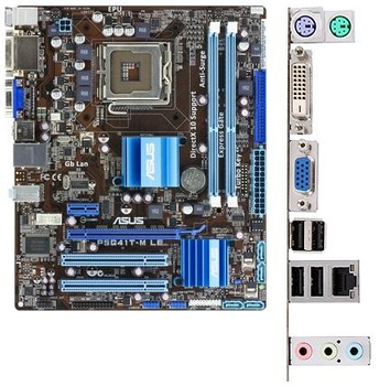 Материнська плата ASUS P5G41T-M LE (P5G41T-M LE) (Socket 775, Intel G41, Micro-ATX) Б/в