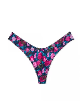Трусики стрінги сатинові Victoria’s Secret різнокольорові М