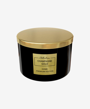Ароматична свічка Aromatheraphy Home Pepco Premium Edition Champagne Gold з кришкою