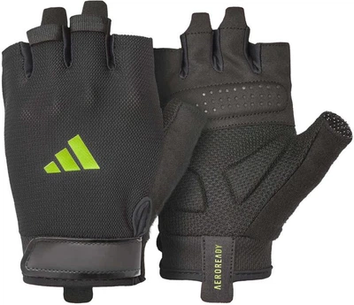 Перчатки для тренинга Adidas Essential Training Gloves черный, зеленый Уни XS ADGB-15000GN XS