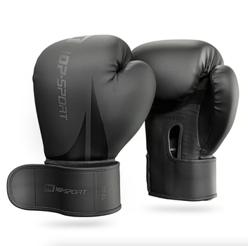 Боксерские перчатки Hop-Sport HS-BG10 10oz черные