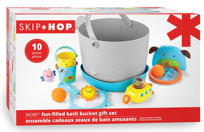 Набір для купання Skip Hop Fun-Filled Bath Toy Bucket Gift Set MOBY (0195861847182)