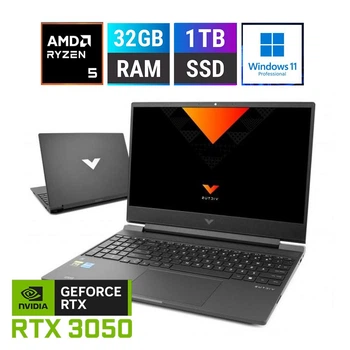 15.6" Ігровий ноутбук HP Victus 15-fb2724nw - Ryzen 5 8645HS/ 32GB / 1TB SSD / 144Hz FullHD / RTX 3050 6GB